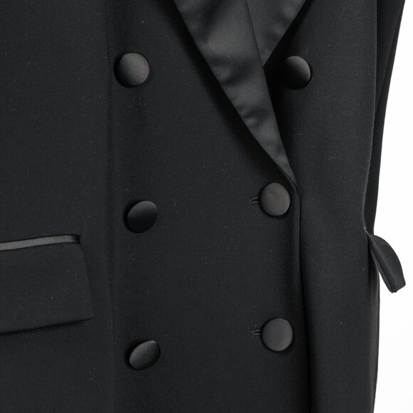 Dorothee Schumacher Emotional Essence Black Double-Breasted Tuxedo Vest - Picture 6 of 10